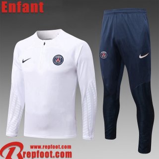 Survetement de Foot PSG Blanc Enfant 22 23 TK440