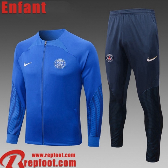 Veste Foot PSG bleu Enfant 22 23 TK443