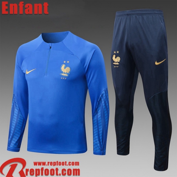 Survetement de Foot France bleu Enfant 22 23 TK446