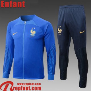 Veste Foot France bleu Enfant 22 23 TK448