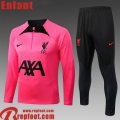 Survetement de Foot Liverpool rose Enfant 22 23 TK449