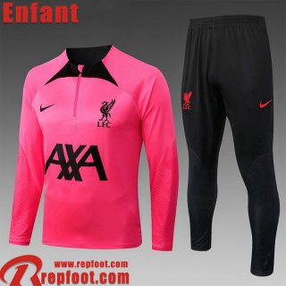 Survetement de Foot Liverpool rose Enfant 22 23 TK449