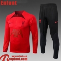 Survetement de Foot Liverpool rouge Enfant 22 23 TK454