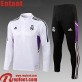 Survetement de Foot Real Madrid Blanc Enfant 22 23 TK457