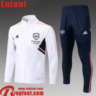 Veste Foot Arsenal Blanc Enfant 22 23 TK464