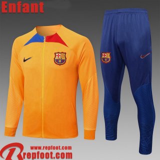 Veste Foot Barcelone jaune Enfant 22 23 TK466