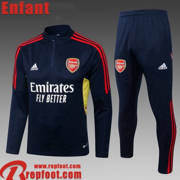 Survetement de Foot Arsenal bleu Enfant 22 23 TK474