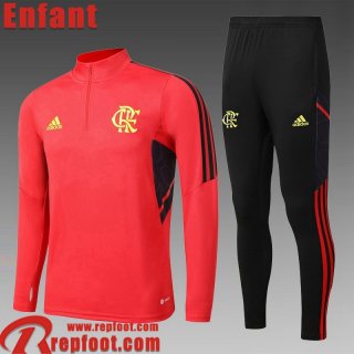 Survetement de Foot Flamengo rouge Enfant 22 23 TK480