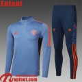 Survetement de Foot Manchester United gris Enfant 22 23 TK481