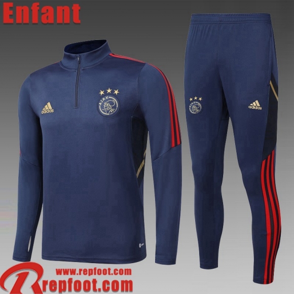 Survetement de Foot AFC bleu Enfant 22 23 TK484  Survetement de Foot AFC bleu Enfant 22 23 TK484