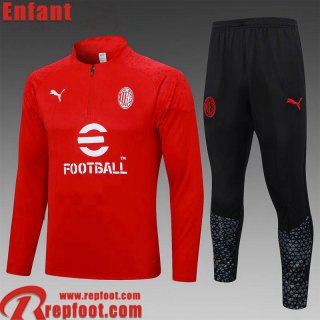 AC Milan Survetement de Foot rouge Enfant 23 24 C35