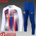 Barcelone Survetement de Foot Blanc Enfant 23 24 C44