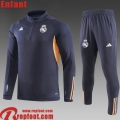 Real Madrid Survetement de Foot gris foncé Enfant 23 24 C61