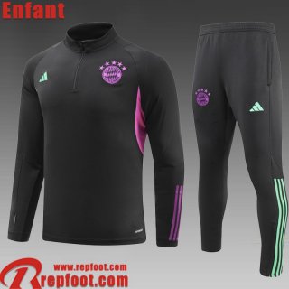 Bayern Munich Survetement de Foot noir Enfant 23 24 C65