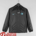 Coupe Vent - Sweat a Capuche Inter Milan Noir Homme 22 23 WK169