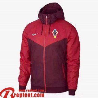 Coupe Vent - Sweat a Capuche Croatie rouge Homme 22 23 WK184