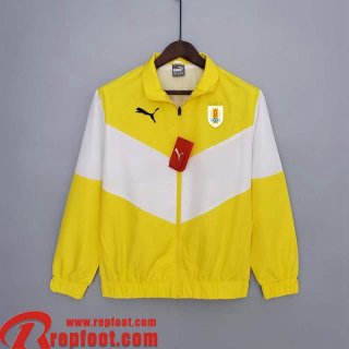 Coupe Vent - Sweat a Capuche Uruguay jaune Homme 22 23 WK186