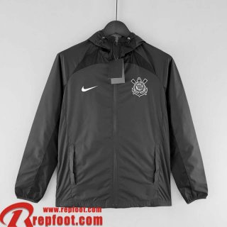 Coupe Vent - Sweat a Capuche Corinthians Noir Homme 22 23 WK190