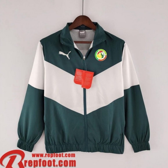 Coupe Vent - Sweat a Capuche Senegal vert Homme 22 23 WK195