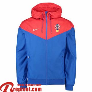 Coupe Vent - Sweat a Capuche Croatie bleu Homme 22 23 WK197