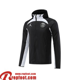 Coupe Vent - Sweat a Capuche PSG Noir Homme 22 23 WK134