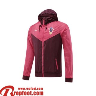 Coupe Vent - Sweat a Capuche Croatie rouge Homme 22 23 WK138