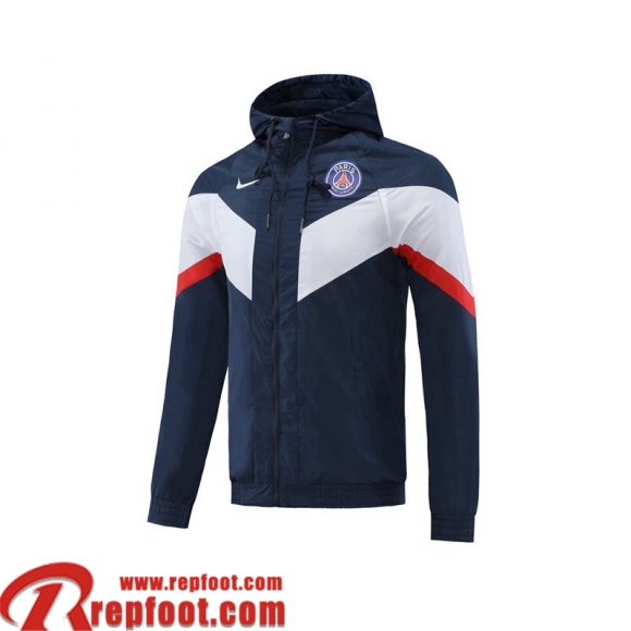 Coupe Vent - Sweat a Capuche PSG bleu Homme 22 23 WK143