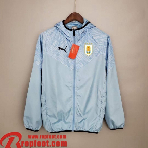 Coupe Vent - Sweat a Capuche Uruguay bleu clair Homme 22 23 WK154