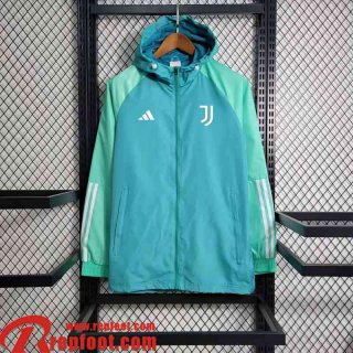 Juventus Coupe Vent bleu vert Homme 23 24 D141