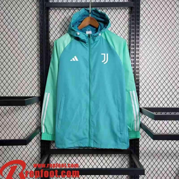 Juventus Coupe Vent bleu vert Homme 23 24 D141