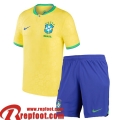 Maillot De Foot Bresil Domicile Enfant World Cup 2022