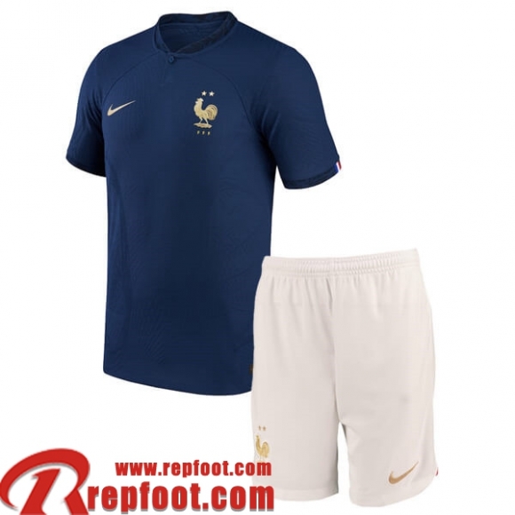 Maillot De Foot France Domicile Enfant World Cup 2022