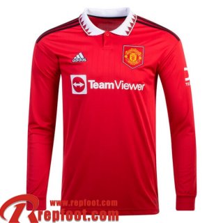 Maillot De Foot Manchester United Domicile Homme Manche Longue 2022 2023