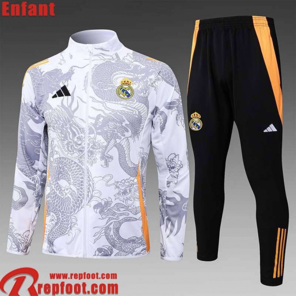 Real Madrid KIT: Veste Foot Enfant 24 25 C507 Real Madrid KIT: Veste Foot Enfant 24 25 C507