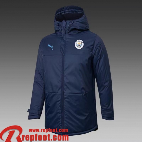 Manchester City Doudoune Foot bleu Homme 2021 2022 DD25