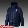 Atletico Madrid Doudoune Foot bleu Homme 2021 2022 DD27