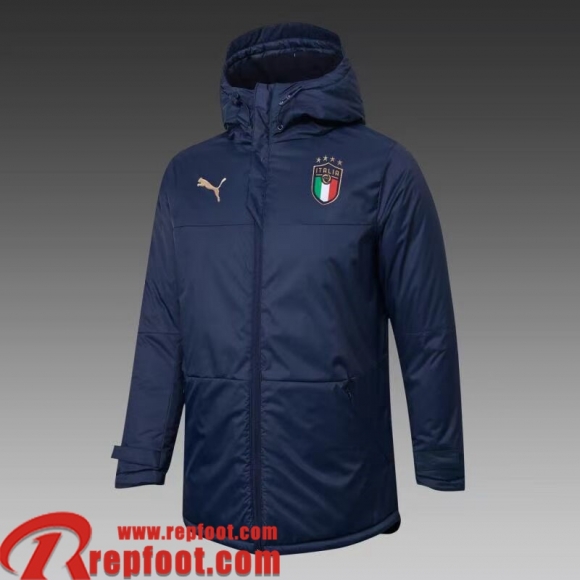 Italie Doudoune Foot bleu Homme 2021 2022 DD36