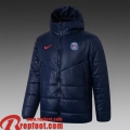 PSG Paris Doudoune Foot bleu Homme 2021 2022 DD37