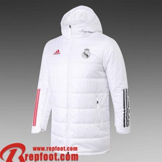 Real Madrid Doudoune Foot blanche Homme 2021 2022 DD44