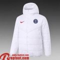 PSG Paris Doudoune Foot blanche Homme 2021 2022 DD45