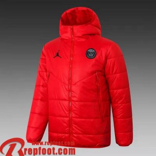 PSG Paris Doudoune Foot rouge Homme 2021 2022 DD60