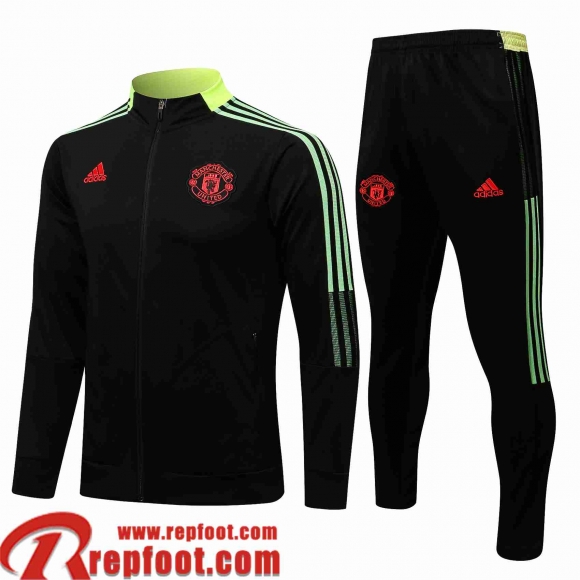 Manchester United Veste Foot le noir Homme 2021 2022 JK208