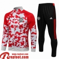 Manchester United Veste Foot blanc rouge Homme 2021 2022 JK214