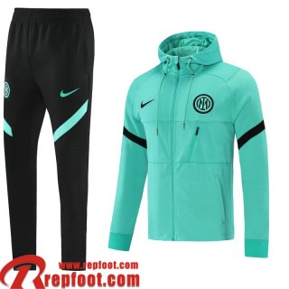 Inter Milan Veste Foot - Sweat A Capuche vert Homme 2021 2022 JK230