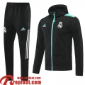 Real Madrid Veste Foot - Sweat A Capuche le noir Homme 2021 2022 JK233