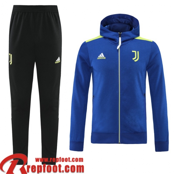 Juventus Veste Foot - Sweat A Capuche bleu Homme 2021 2022 JK236