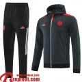 Bayern Munich Veste Foot - Sweat A Capuche gris Homme 2021 2022 JK237