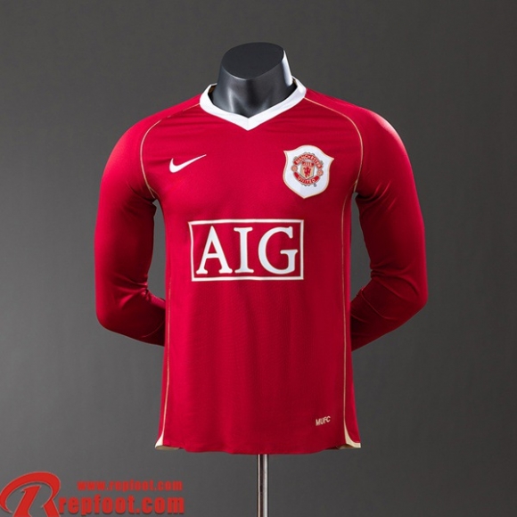 Manchester United Retro Maillots De Foot Domicile Homme Manche Longue 06 07 FG1027