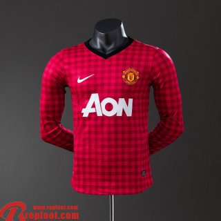 Manchester United Retro Maillots De Foot Domicile Homme Manche Longue 12 13 FG1030