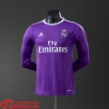 Real Madrid Retro Maillots De Foot Exterieur Homme Manche Longue 16 17 FG1034
